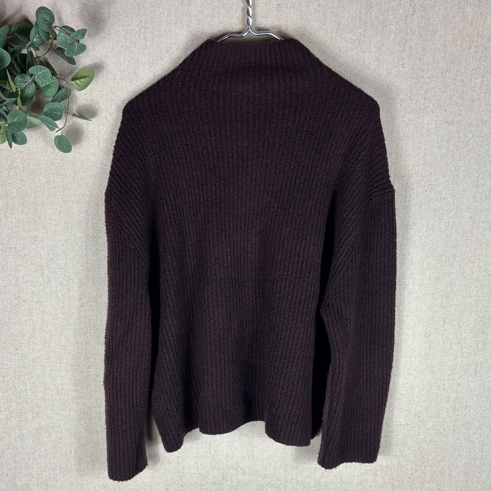 Prologue Dual Purple Mock Neck Sweater Medium - Picture 7 of 7